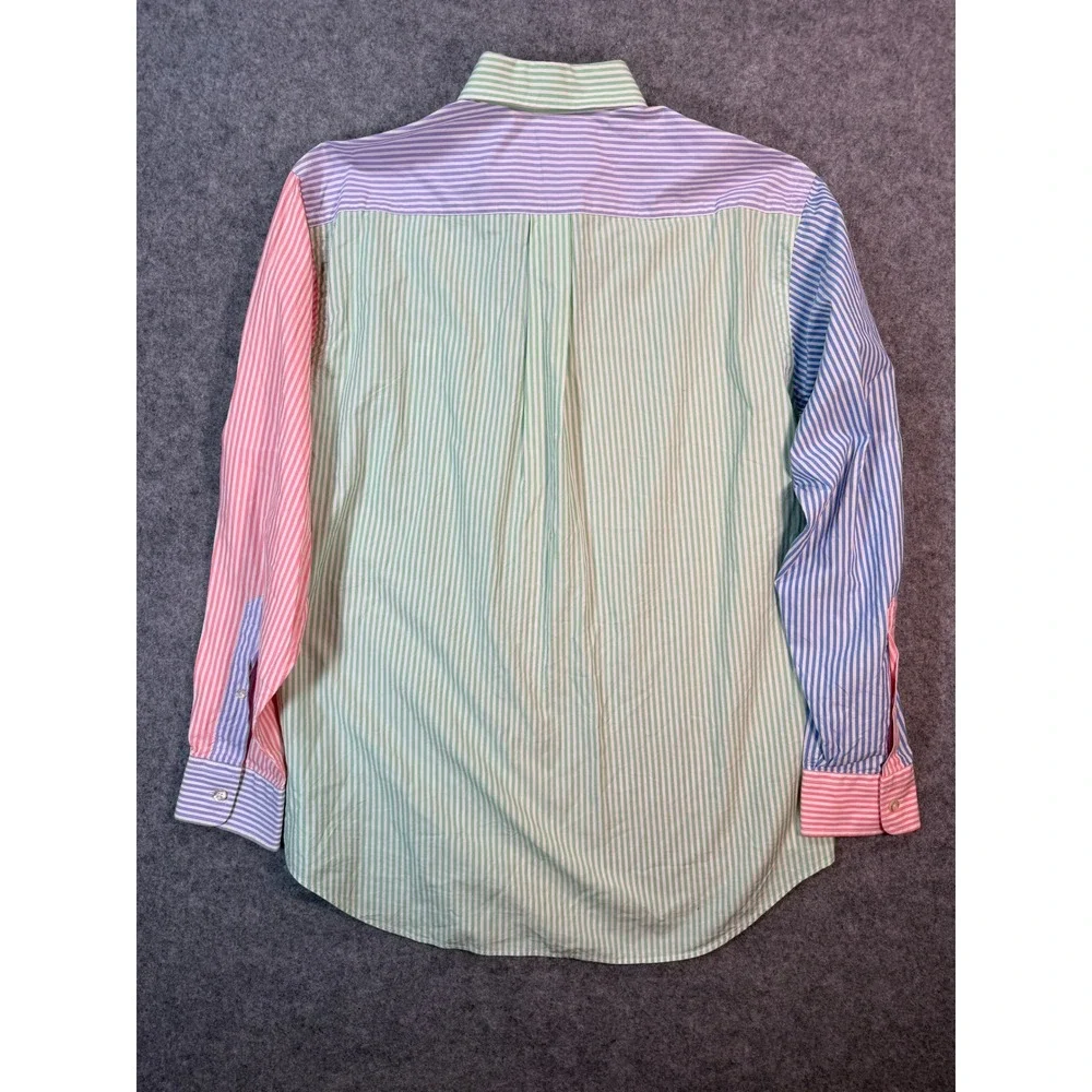Vineyard Vines Tucker Shirt Mens Medium Multi Color Stripe Button Down Cotton